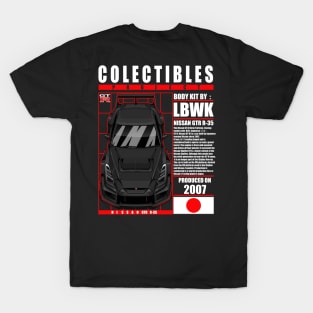 JDM LIBERTYWALK NISSAN GTR R-35 BLACK T-Shirt